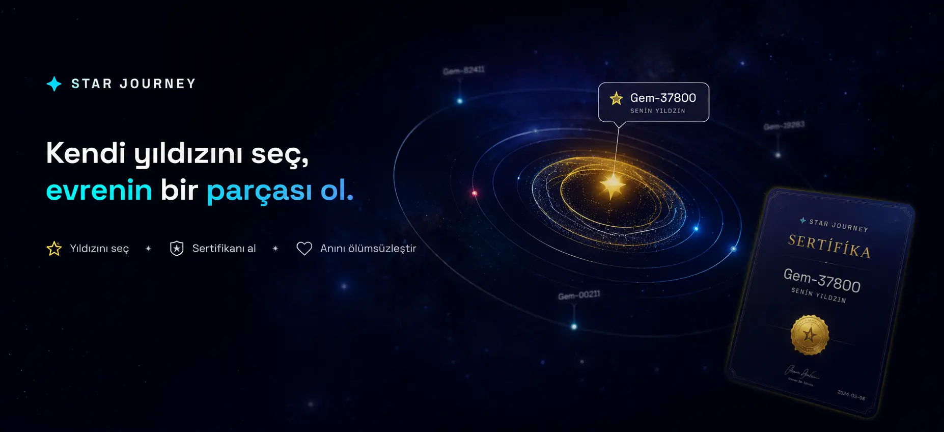 Evrenden Size Özel Bir Yıldız